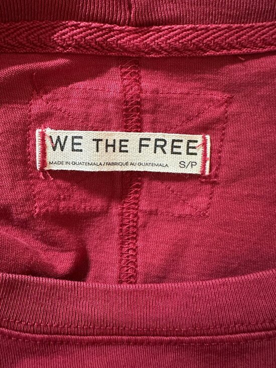 NWT We The Free Perfect Oversized Tee in Retro Red - Size Small - Picture 5 of 12